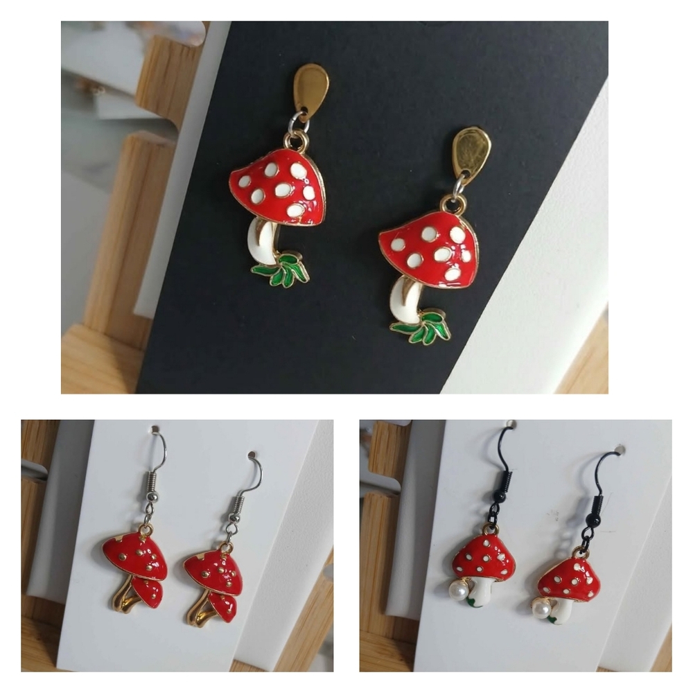 2/$14 New Mushroom Earrings Womens Girls Accessories Jewelry Earrings Nature